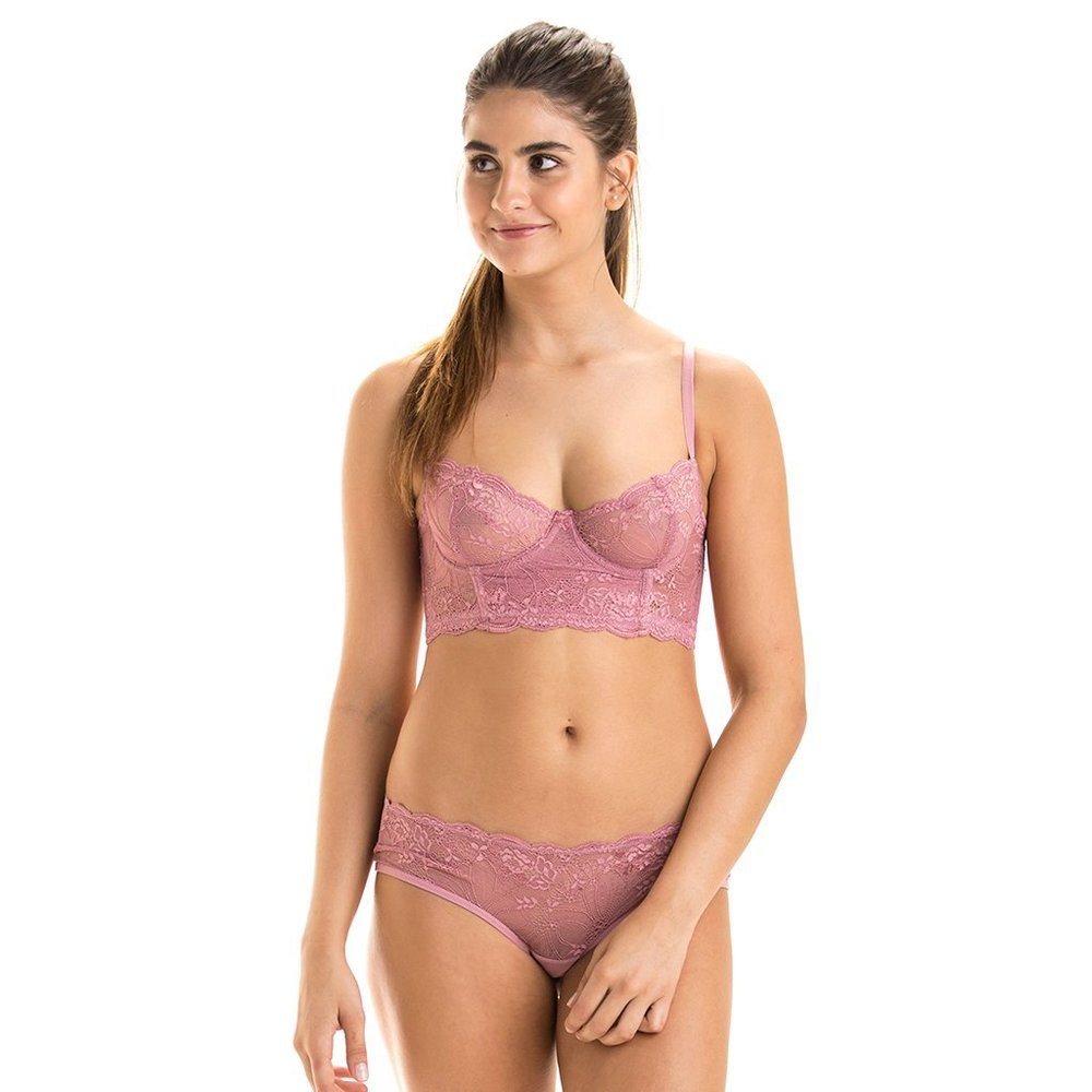 NWT Naja Christine Unlined Lace Bustier Bra